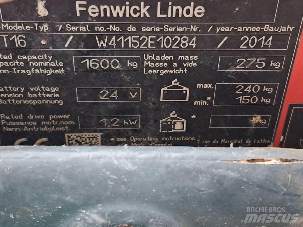 Linde T16 Nízkozdvižný vozík