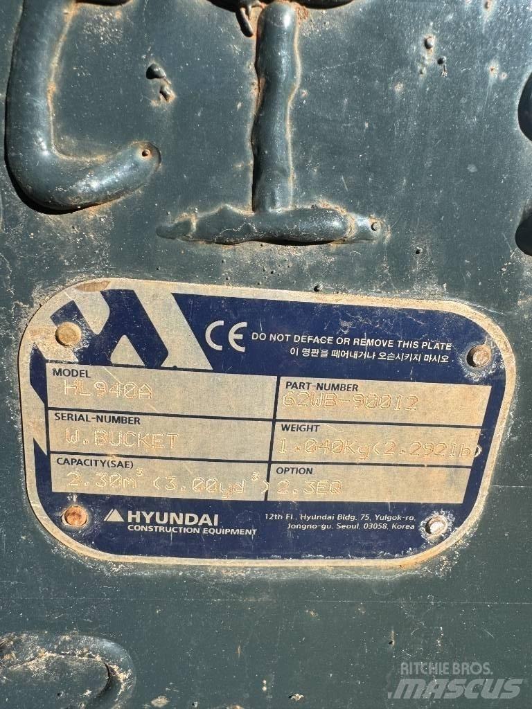 Hyundai HL 940 Kolesové nakladače