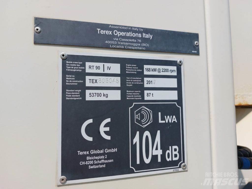 Terex RT 90 Žeriavy pre ťažký terén