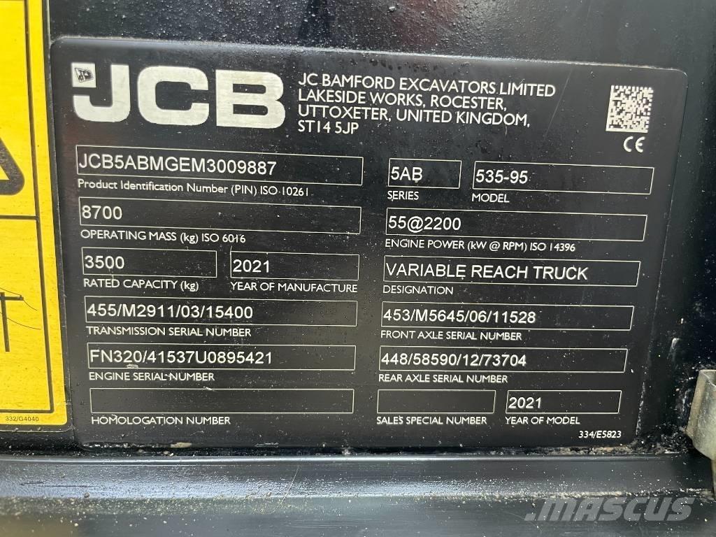 JCB 535-95 Teleskopické manipulátory