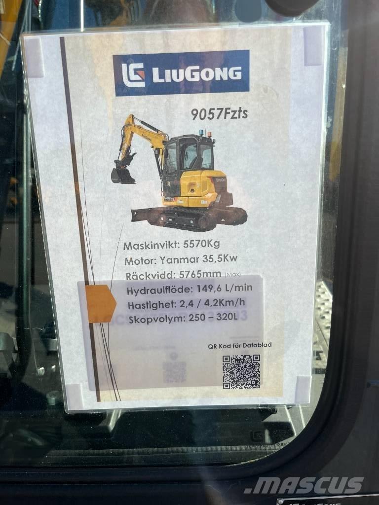 LiuGong 9057 FZTS Mini rýpadlá < 7t