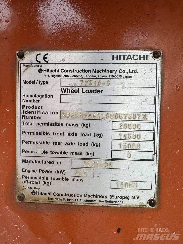 Hitachi ZW 310-6 Kolesové nakladače