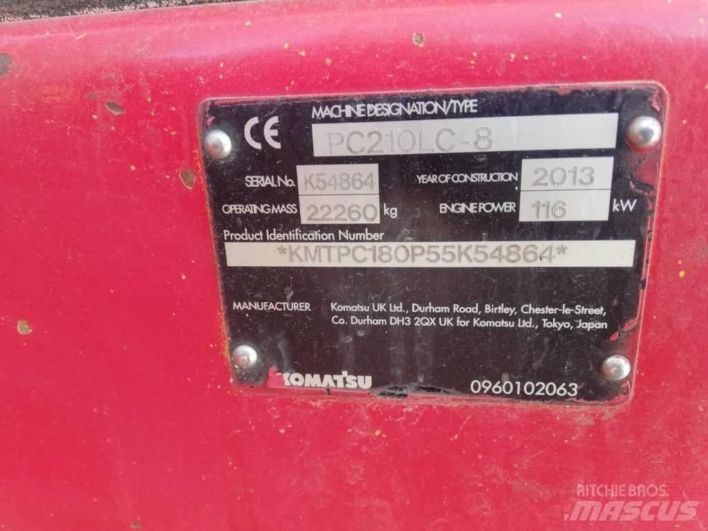 Komatsu PC 210-8 Pásové rýpadlá