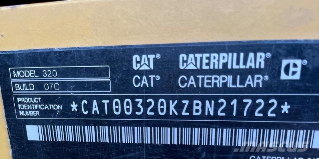 CAT 320 Pásové rýpadlá