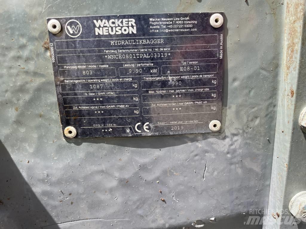 Wacker Neuson 803 Mini rýpadlá < 7t