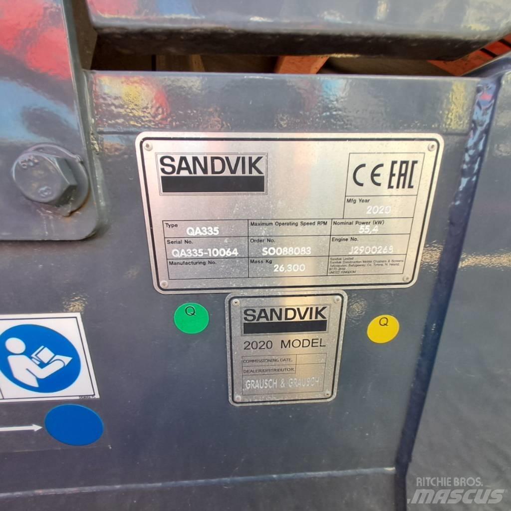 Sandvik QA 335 Triedičky