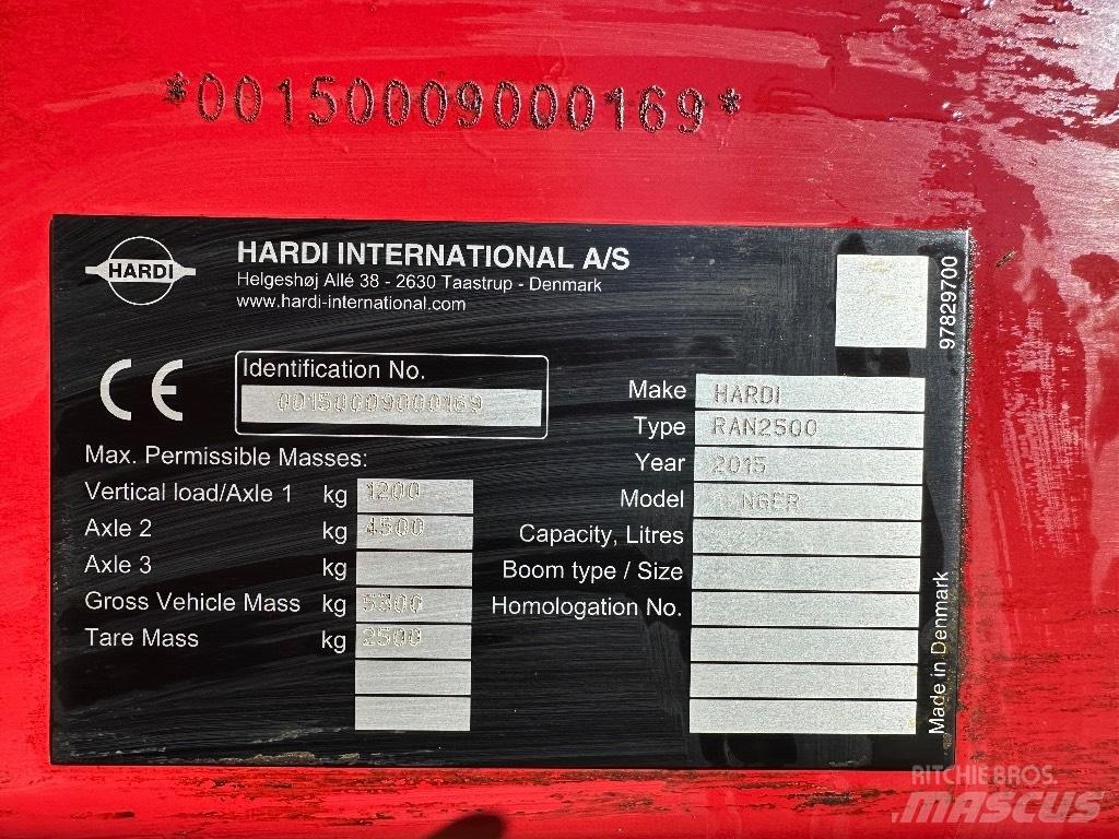 Hardi Ranger 2500 Ťahané postrekovače
