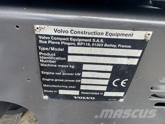 Volvo ECR50F Mini rýpadlá < 7t