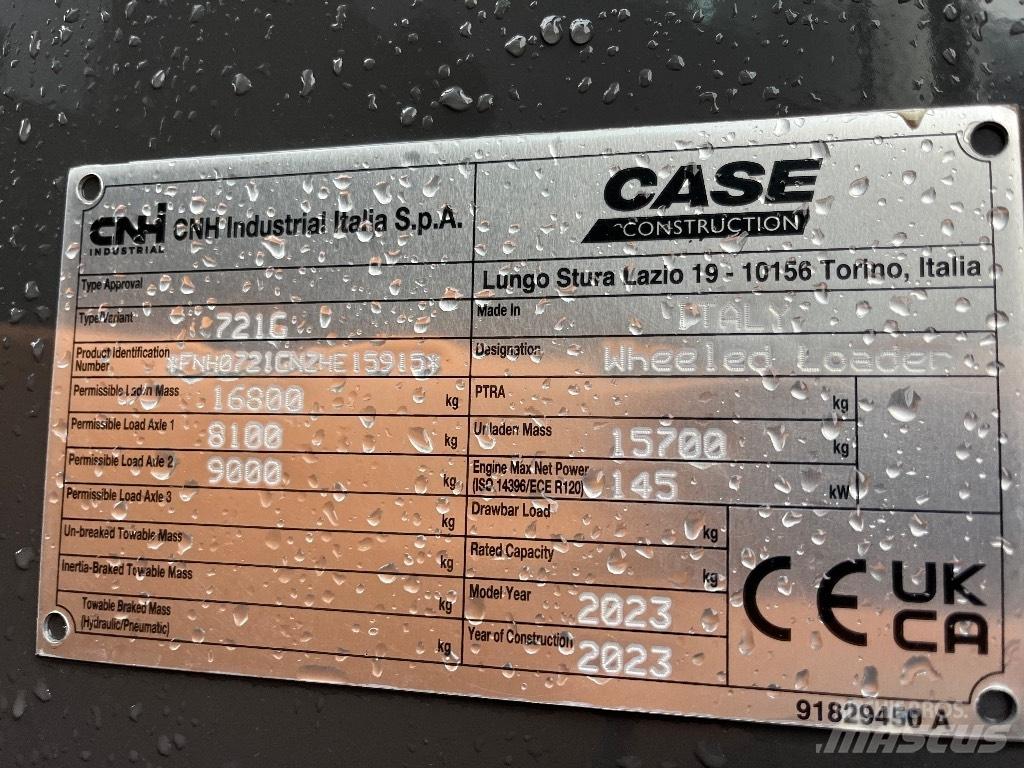 CASE 721 G Kolesové nakladače