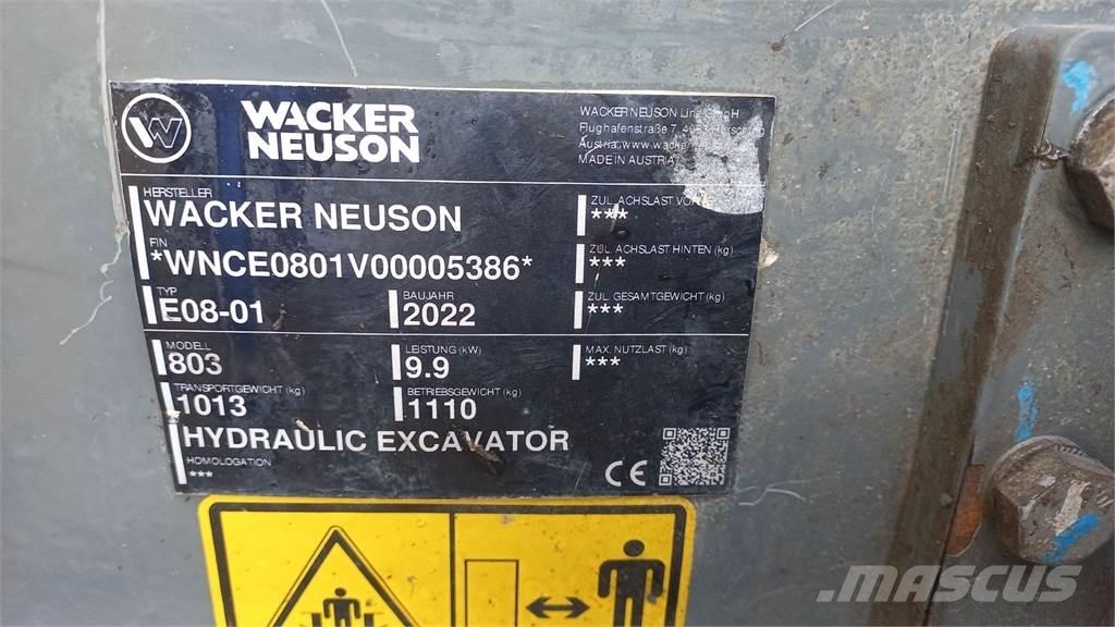 Wacker Neuson 803 Pásové rýpadlá