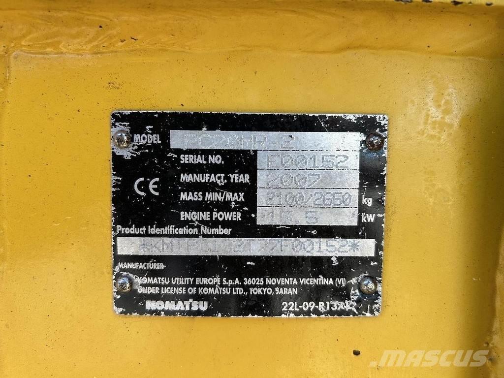 Komatsu PC20MR-2 Mini rýpadlá < 7t