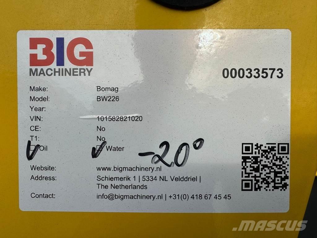 Bomag BW226 Ťahačové valce