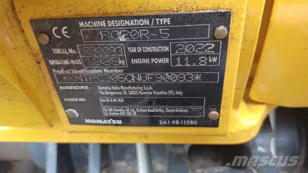 Komatsu PC 20 MR-5 Mini rýpadlá < 7t