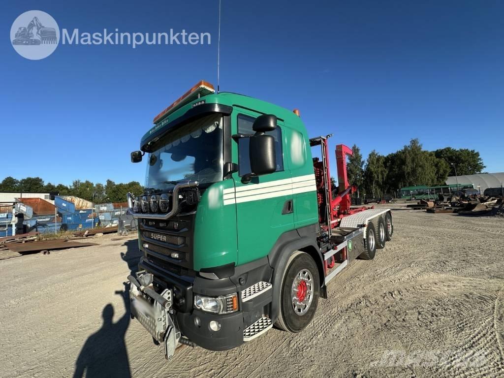 Scania R 580 LB Hákový nosič kontajnerov