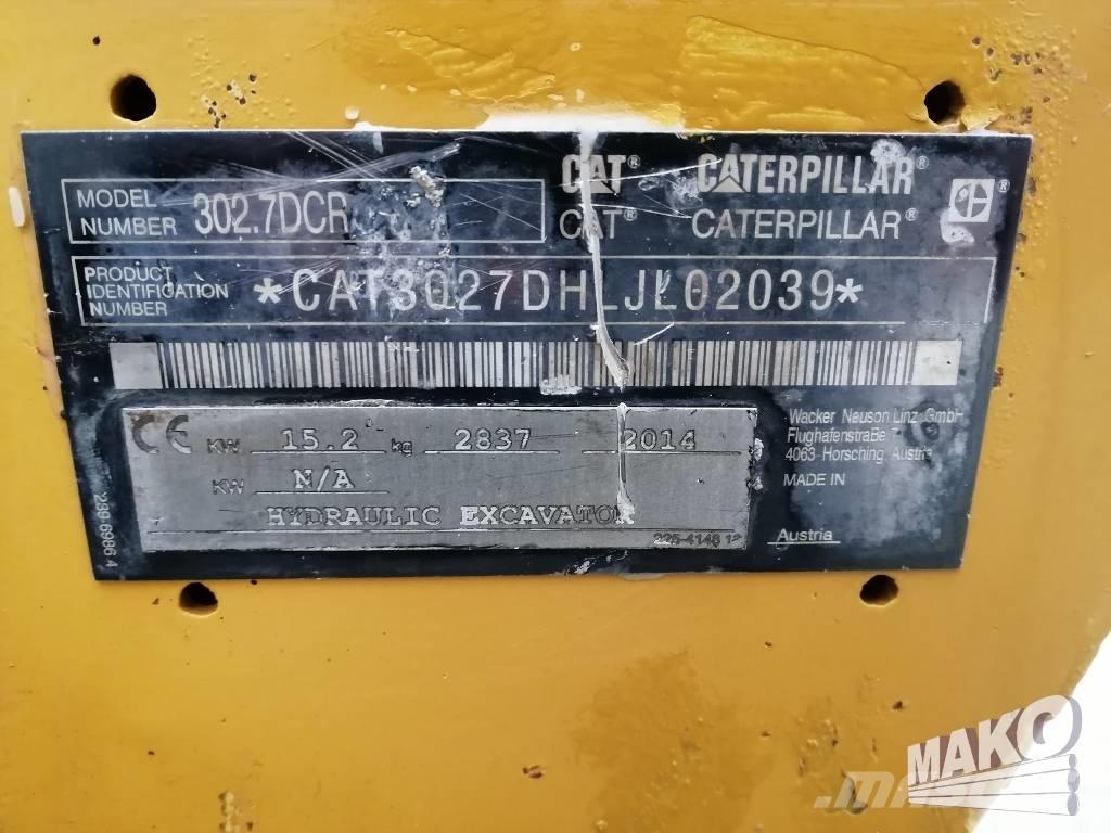 CAT 302.7 D CR Mini rýpadlá < 7t