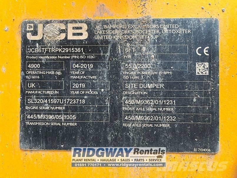 JCB 6 FT Stavebné sklápače