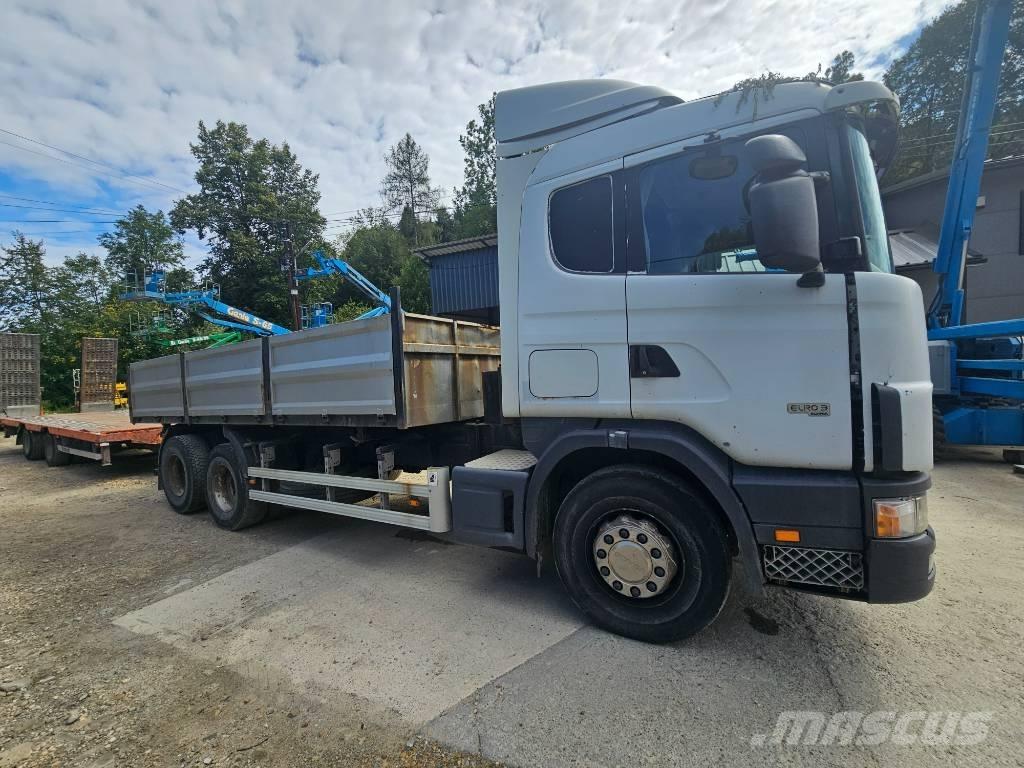 Scania 114 G 380 Plošinové nákladné automobily/nákladné automobily so sklápacími bočnicami