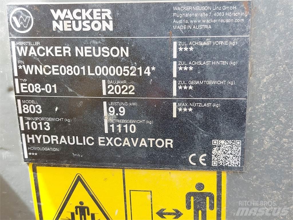 Wacker Neuson 803 Pásové rýpadlá