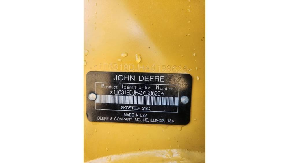 John Deere 318 D Šmykom riadené nakladače