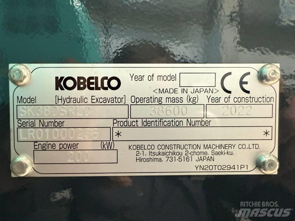 Kobelco SK380SRLC Pásové rýpadlá