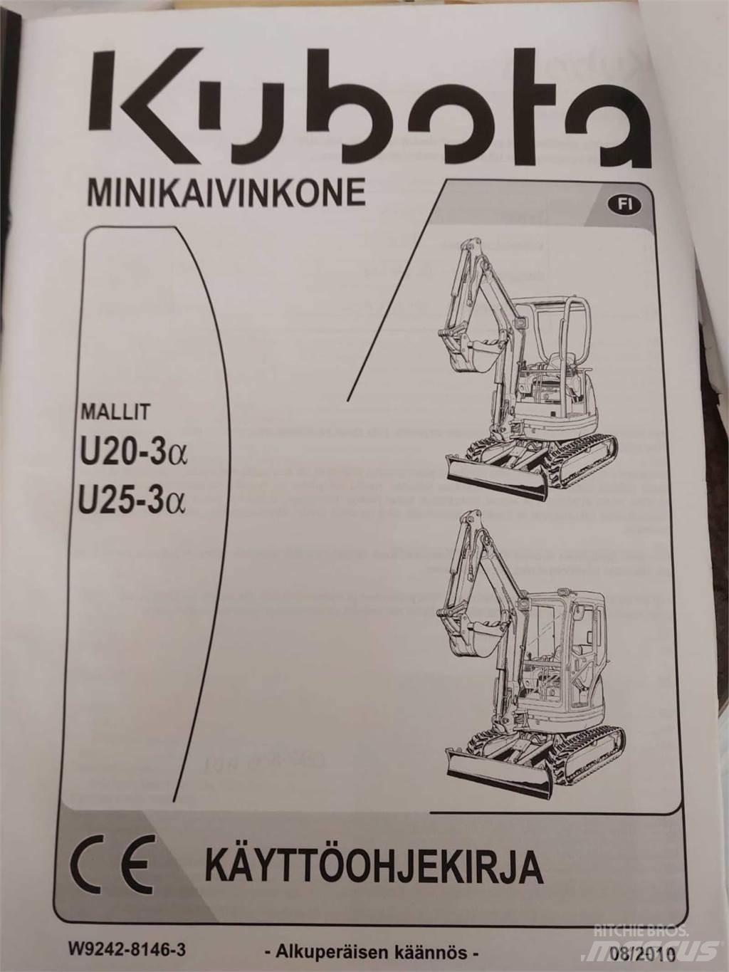 Kubota U25-3 Mini rýpadlá < 7t