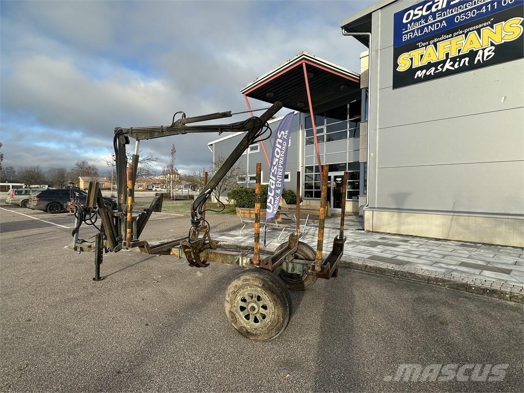  Enkelaxlad Vedkärra Lesnícke prívesy