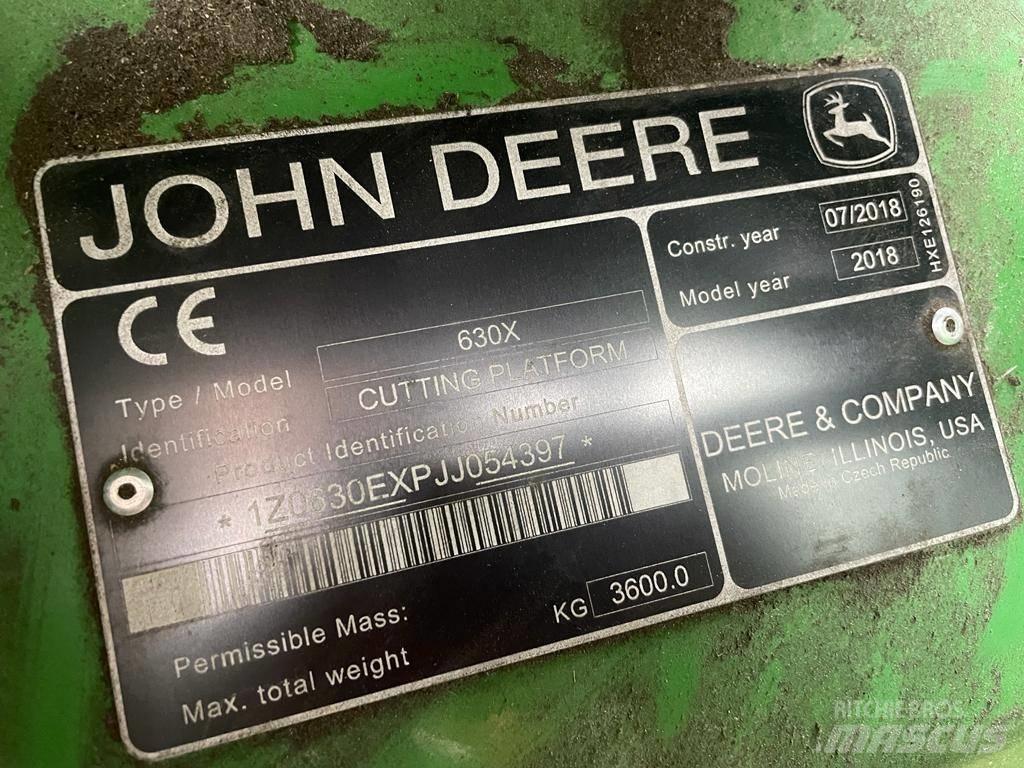 John Deere 630x Príslušenstvo a náhradné diely ku kombajnom