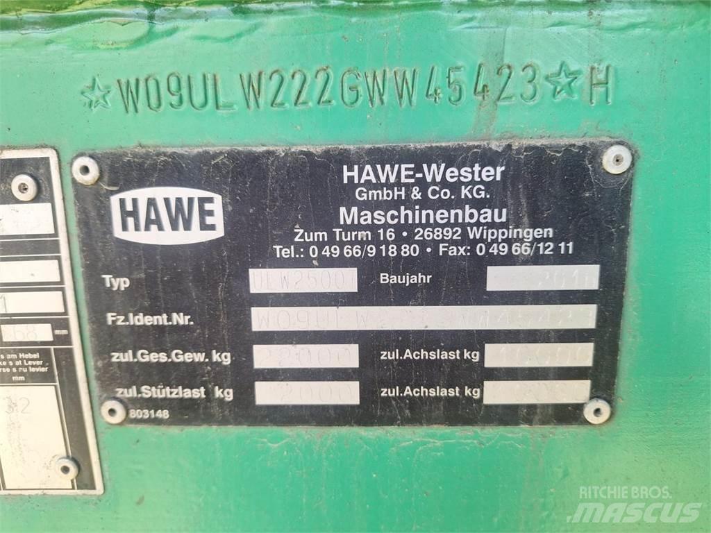 Hawe ULW 2500 T Obilné návesy