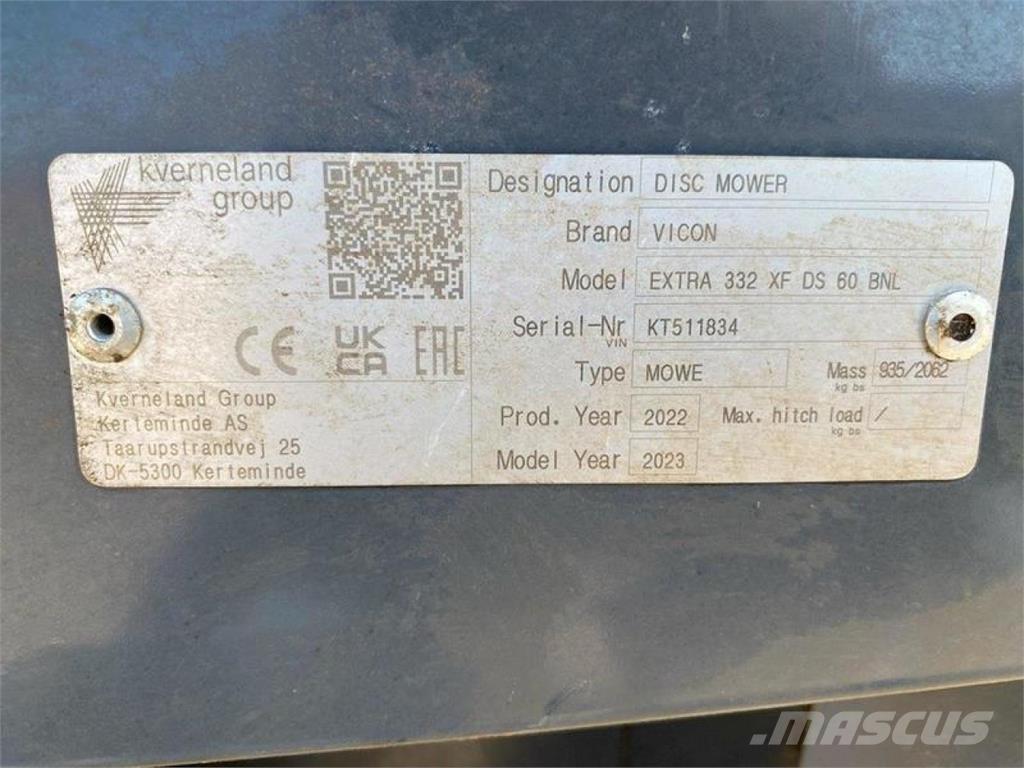 Vicon EXTRA 332 XF Žacie stroje