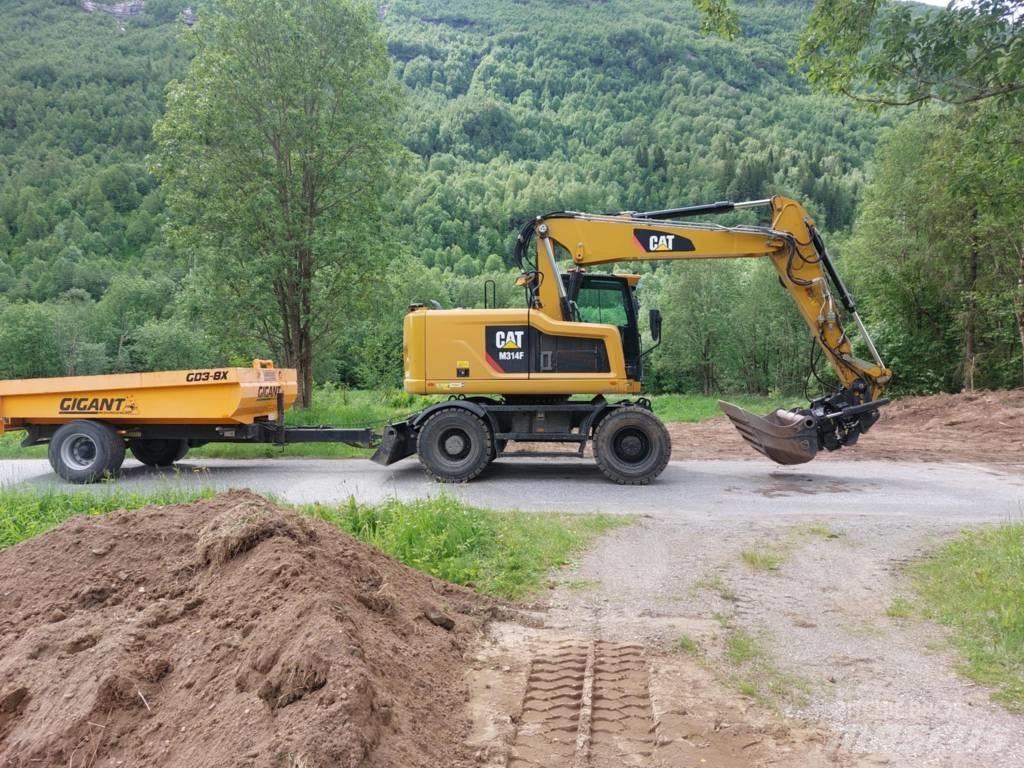 CAT M 314 F Kolesové rýpadlá