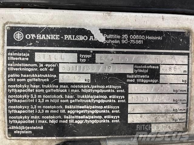 Still EFG1,5 / 6011 Akumulátorové vozíky