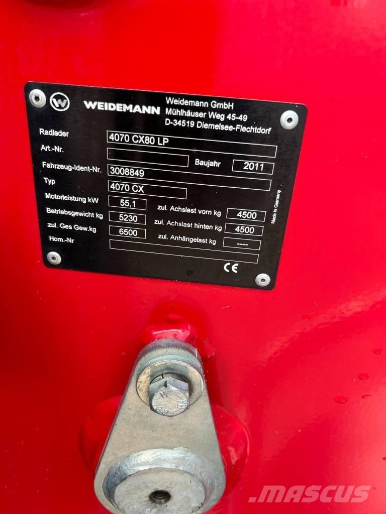 Weidemann 4070CX80LP Kolesové nakladače