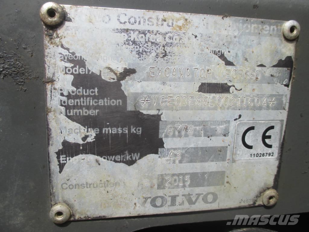 Volvo ECR 88 D Midi rýpadlá 7 t - 12 t