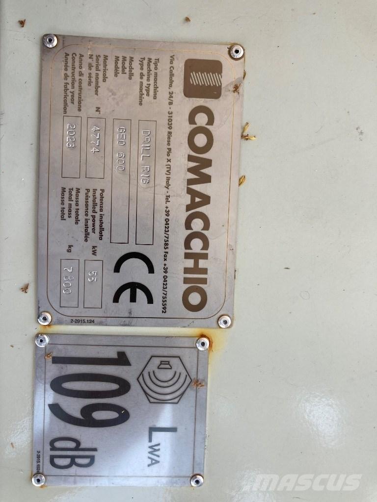 Comacchio Geo600 Vodné vrtné súpravy