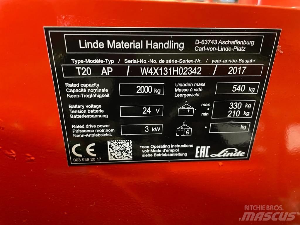 Linde T 20 Nízkozdvižný vozík