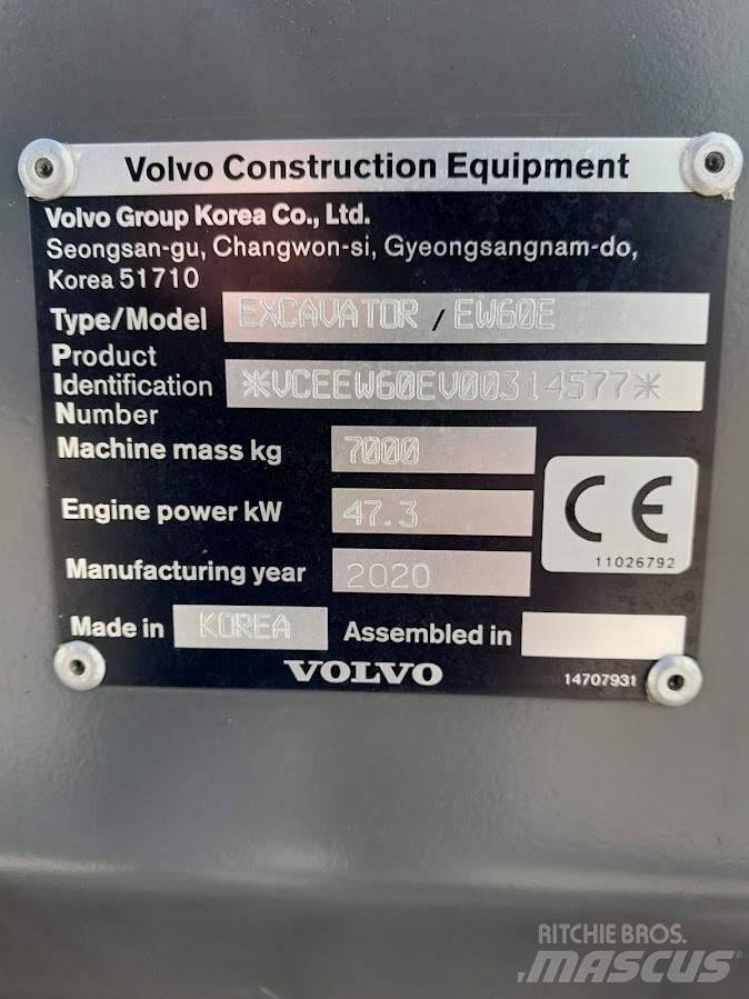 Volvo EW 60 E Kolesové rýpadlá
