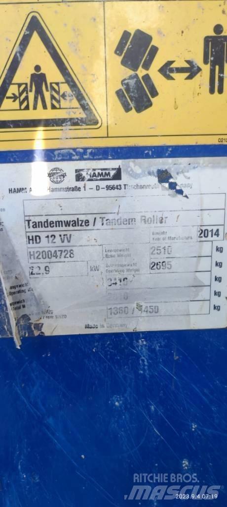 Hamm HD 12 VV Tandemové valce
