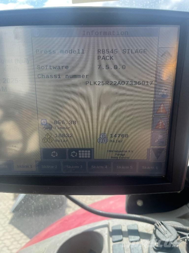 Case IH RB 545 Lisy na okrúhle balíky