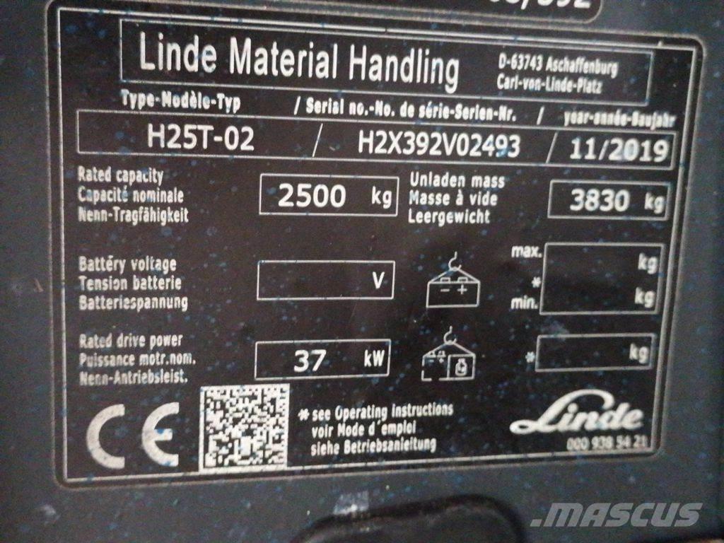 Linde H25T-02 Akumulátorové vozíky