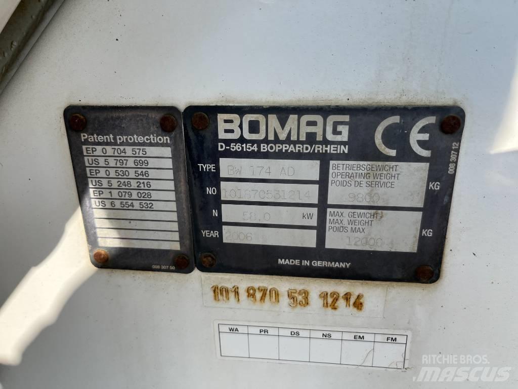 Bomag BW 174 AD Tandemové valce