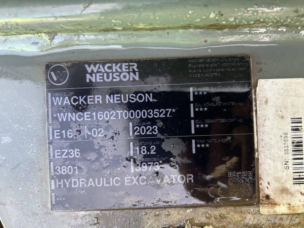 Wacker Neuson EZ36 Pásové rýpadlá