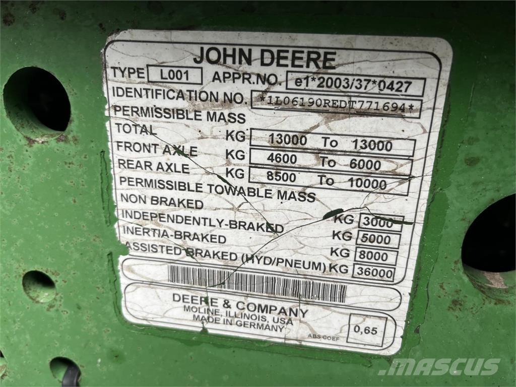 John Deere 6190R Traktory
