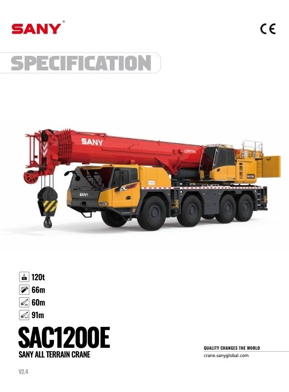 Sany SAC1200E Univerzálne terénne žeriavy