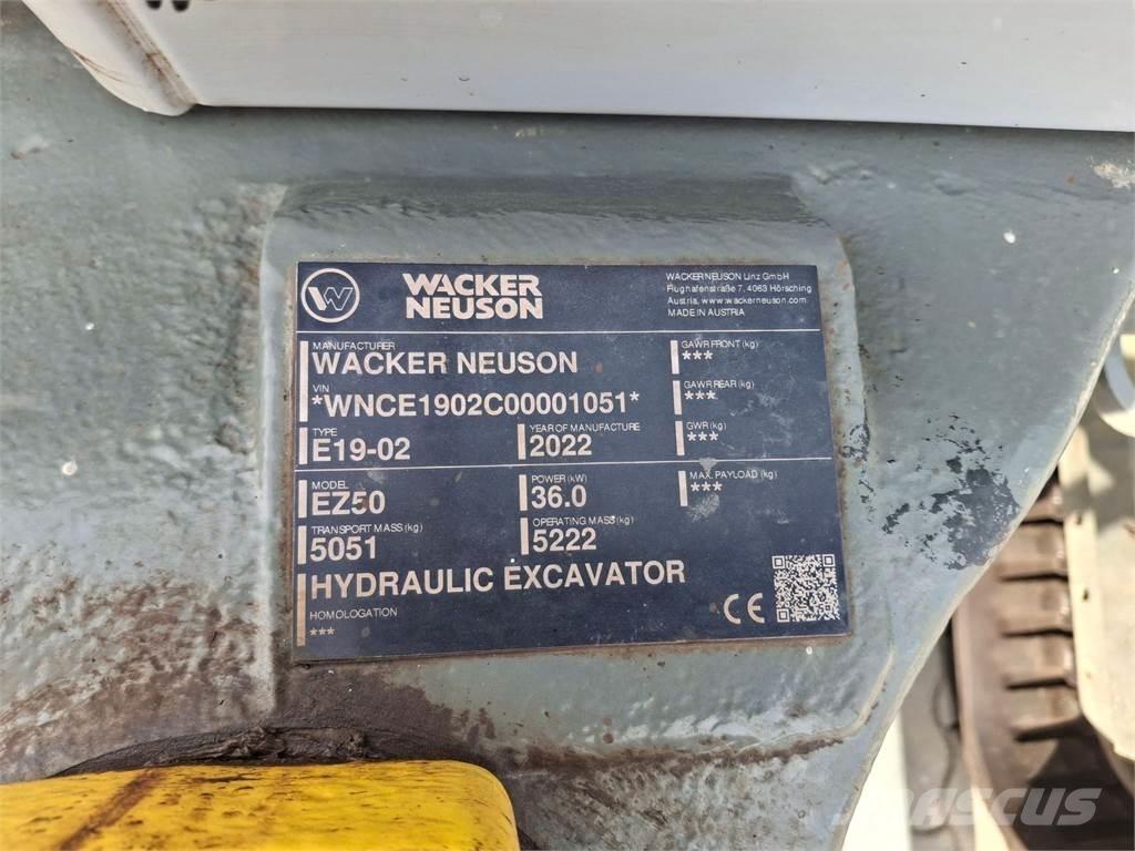 Wacker Neuson EZ50 Pásové rýpadlá
