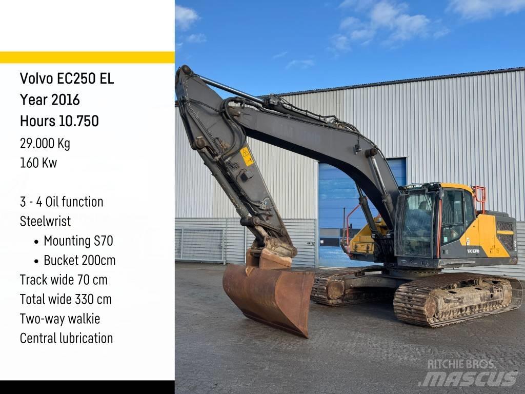 Volvo EC 250 EL Pásové rýpadlá