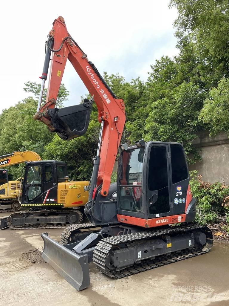 Kubota KX163 Pásové rýpadlá