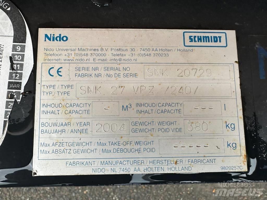 Nido SNK 27 VPZ 240 Snežné pluhy, predné snežné radlice