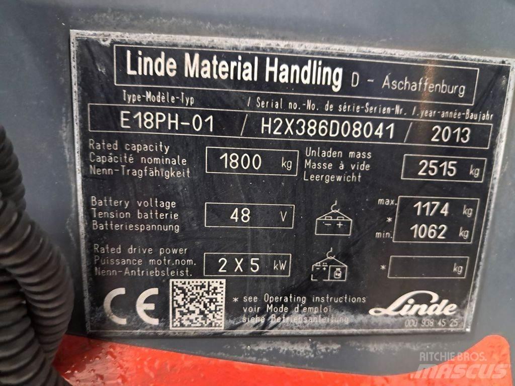 Linde E18PH Akumulátorové vozíky