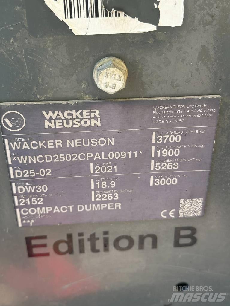 Wacker Neuson DW 30 Stavebné sklápače