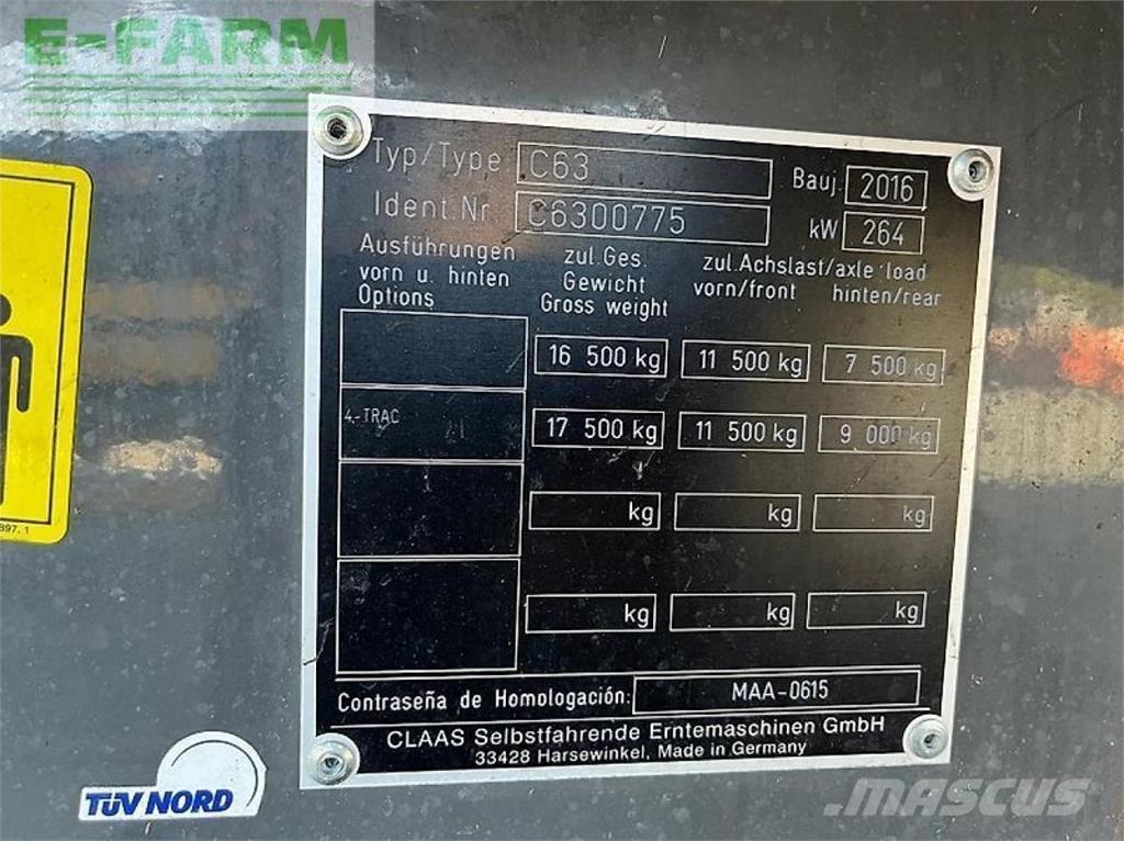 CLAAS lexion 630 Kombinované zberacie stroje